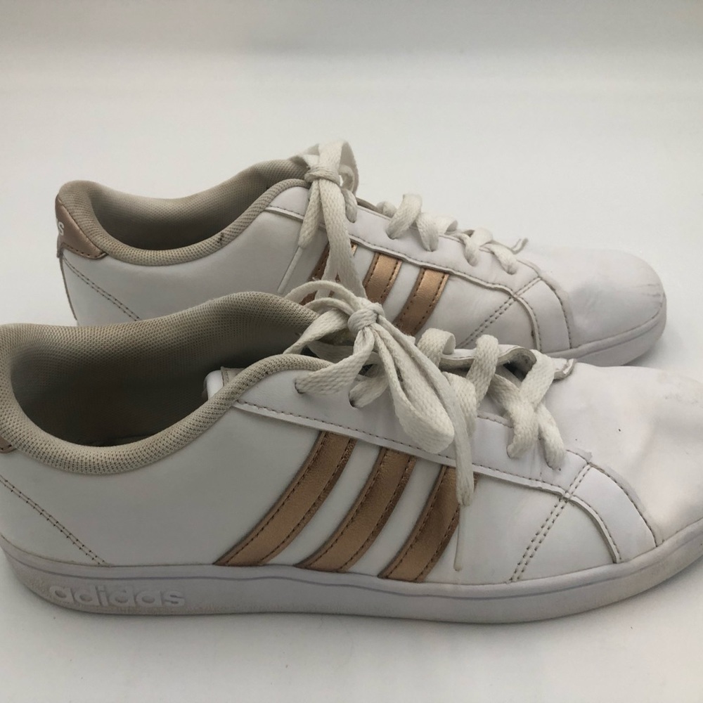 ADIDAS Gold trim sneakers